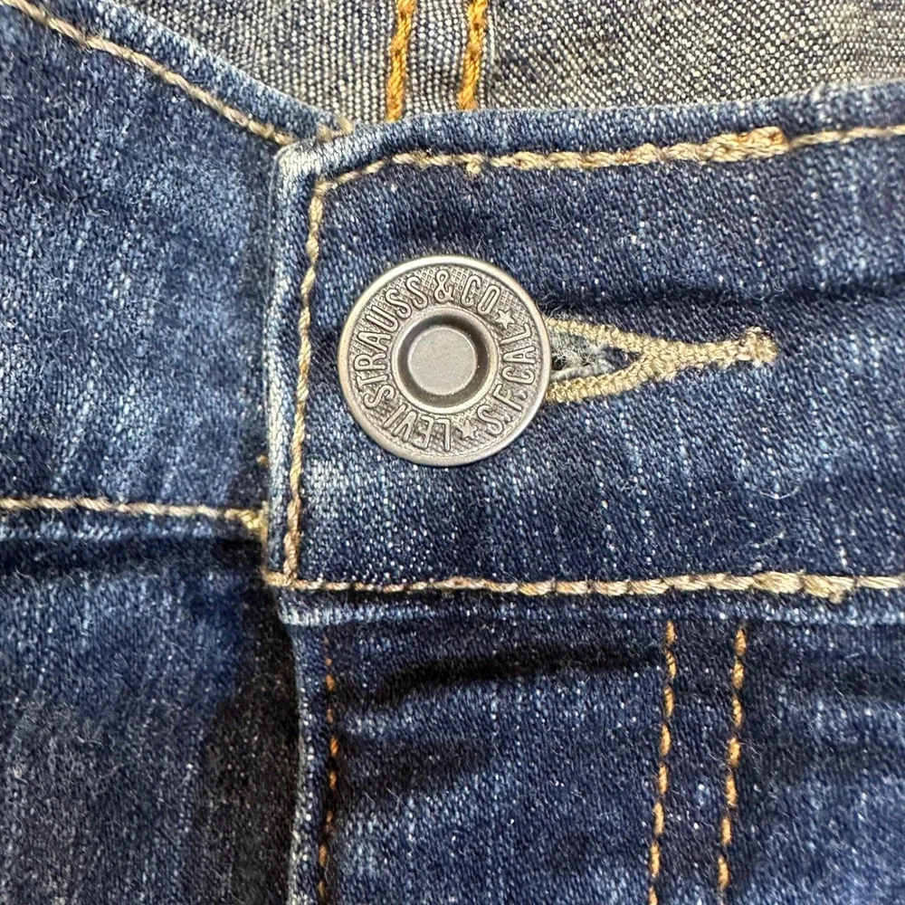 Levi Strauss & Co Studded Jeans‎ Mens 34x36 Blue Excellent Straight Leg Denim
